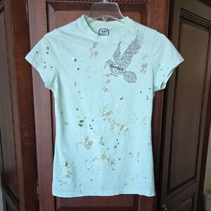 Hard Rock Cafe Mint Green Graphic T-Shirt